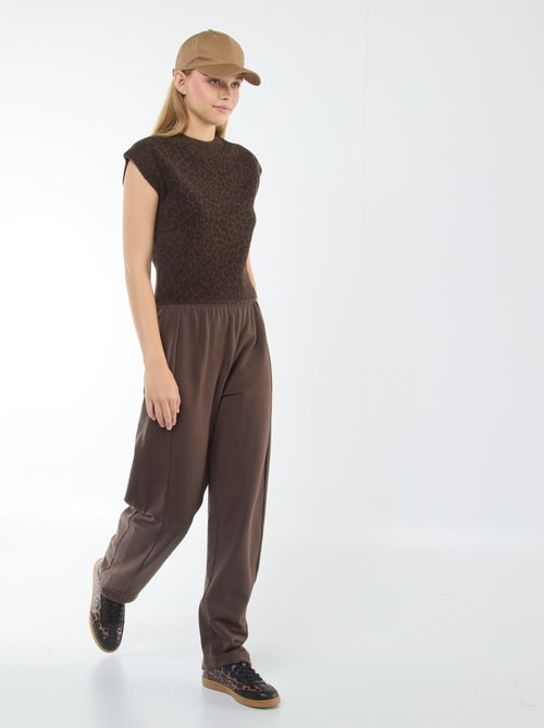 Pantalón de jogging corte barrel - Kiabi
