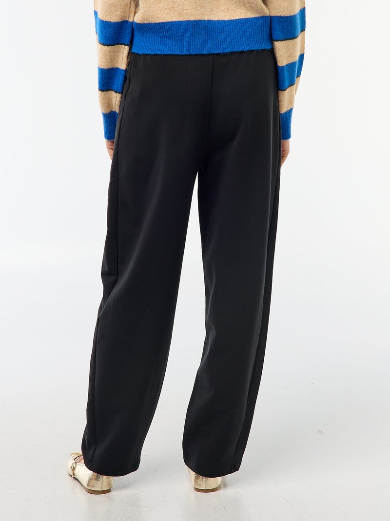 Pantalón de jogging corte barrel Negro - Kiabi