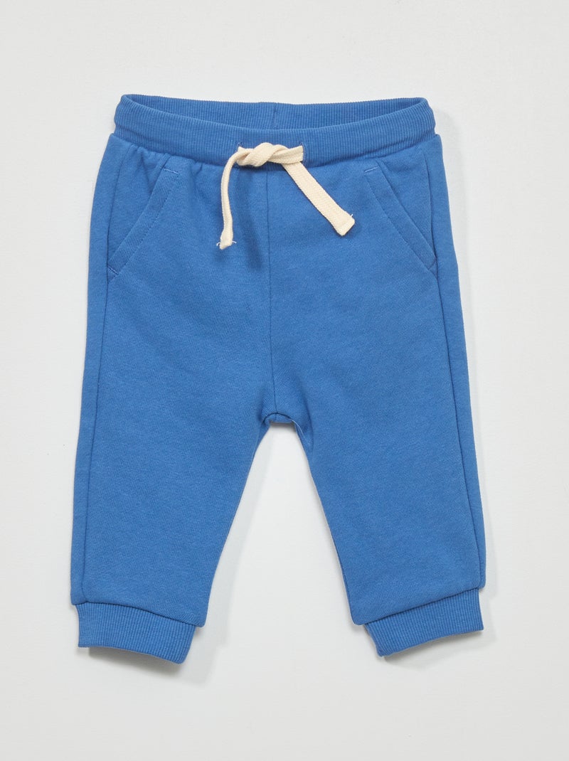 Pantalón de jogging de algodón - Unisex AZUL - Kiabi