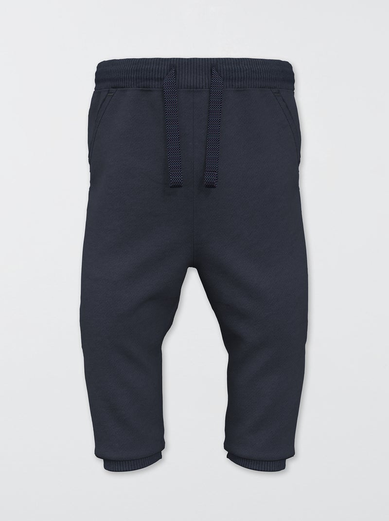 Pantalón de jogging de algodón - Unisex azul - Kiabi