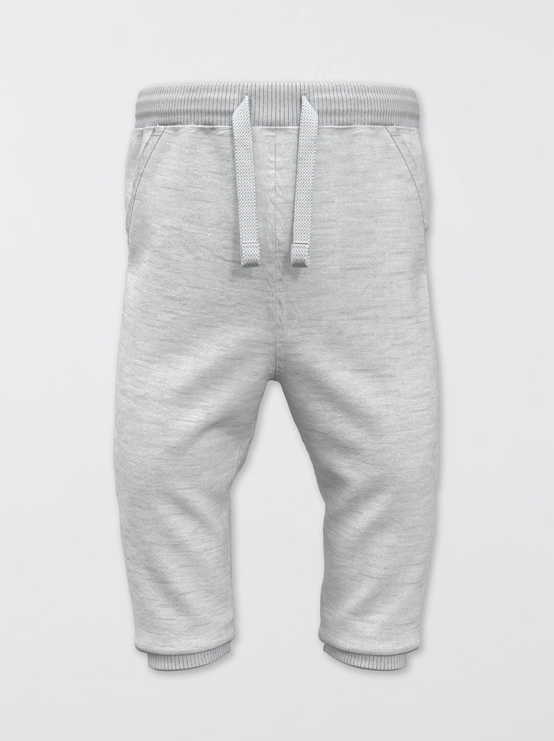 Pantalón de jogging de algodón - Unisex GRIS - Kiabi