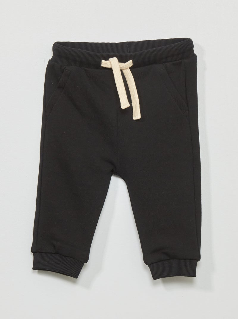 Pantalón de jogging de algodón - Unisex negro - Kiabi