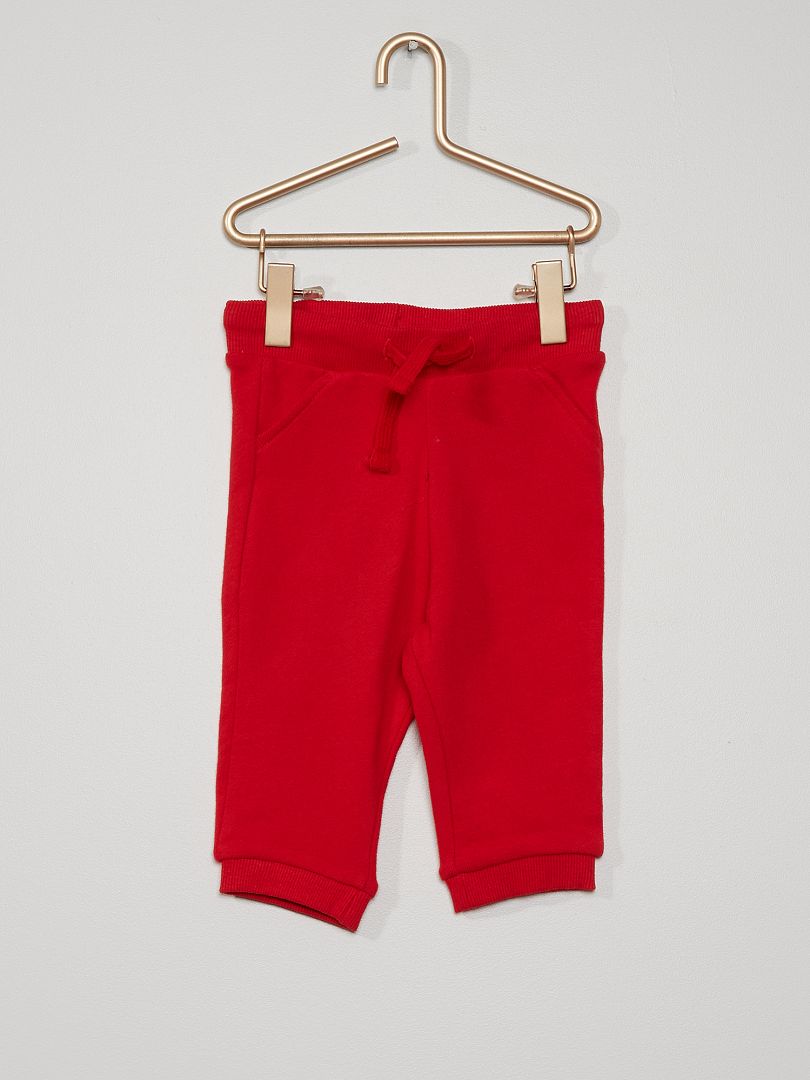 Pantalón de jogging de algodón - Unisex rojo china - Kiabi