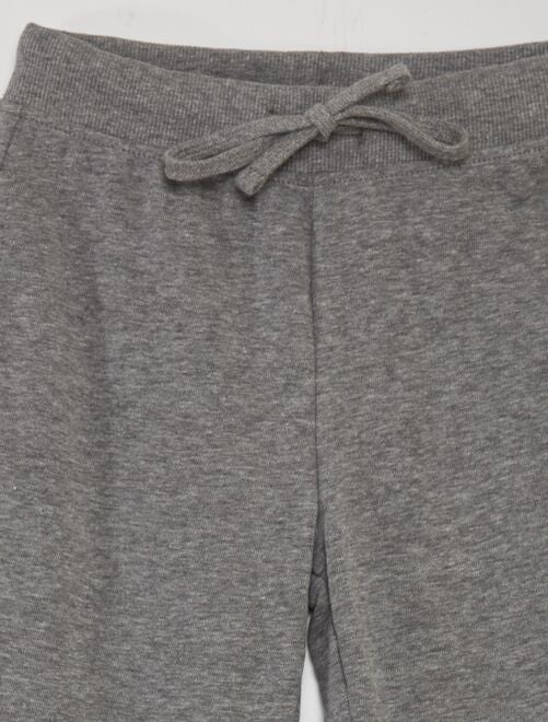 Pantalón de jogging de algodón liso - Kiabi