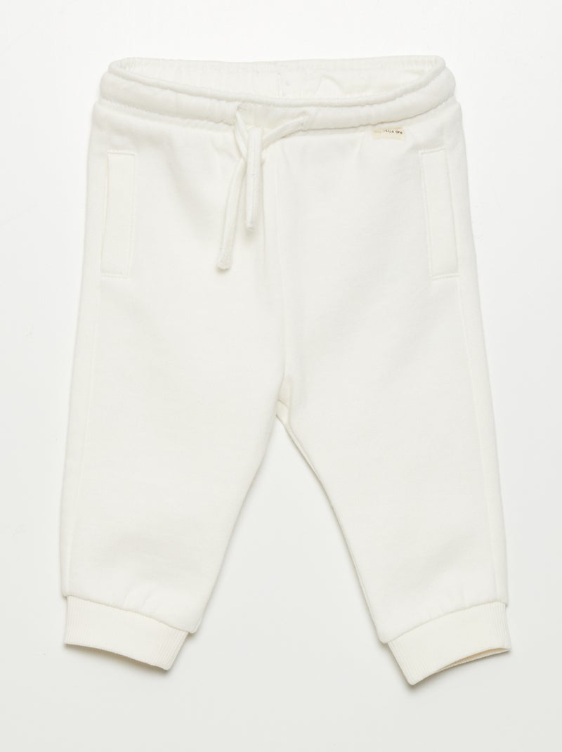 Pantalón de jogging de chándal BLANCO - Kiabi