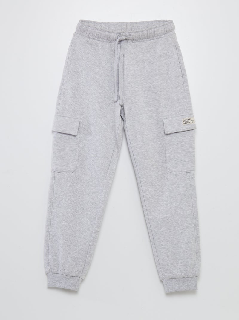 Pantalón de jogging de chándal con bolsillos GRIS - Kiabi