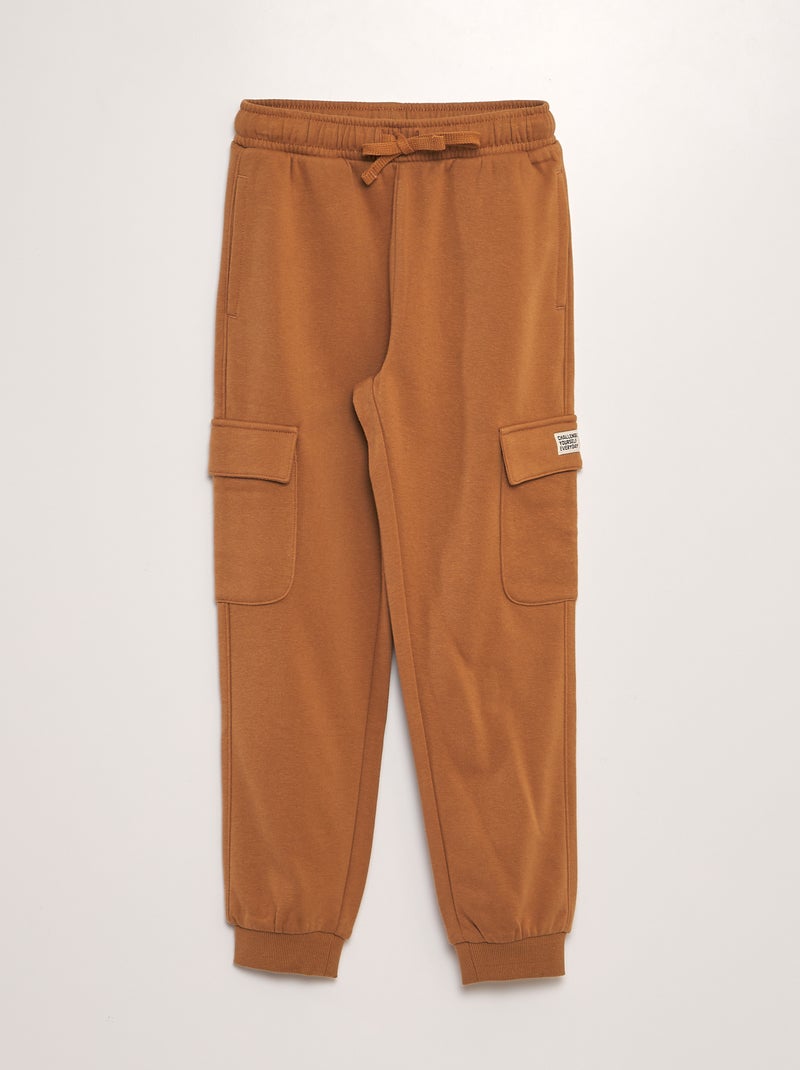 Pantalón de jogging de chándal con bolsillos MARRON - Kiabi
