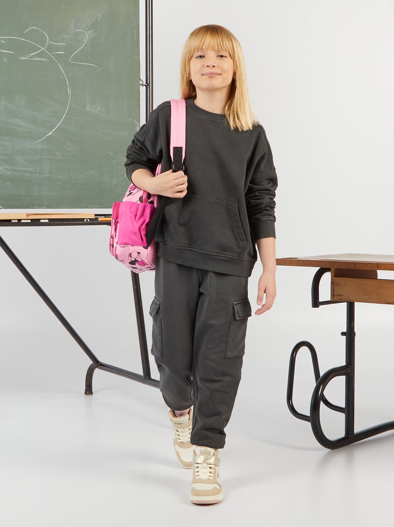 Pantalón de jogging de chándal con bolsillos NEGRO - Kiabi