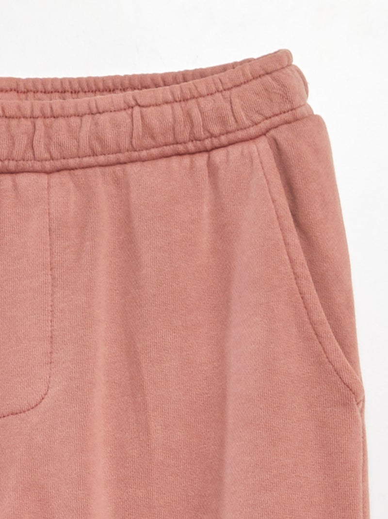Pantalón de jogging de chándal con bolsillos ROSA - Kiabi