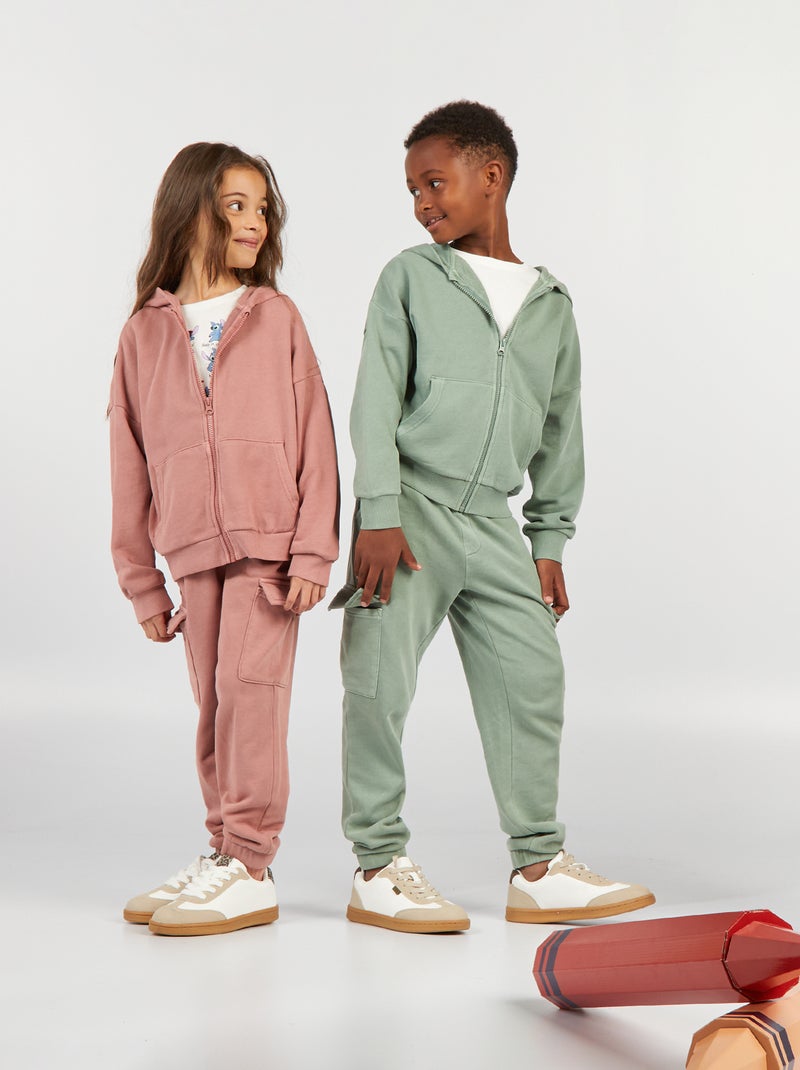 Pantalón de jogging de chándal con bolsillos ROSA - Kiabi