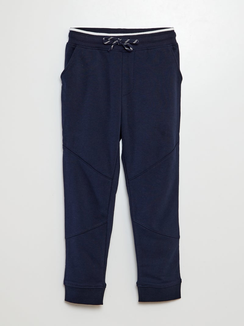 Pantalón de jogging de chándal ligero liso azul - Kiabi