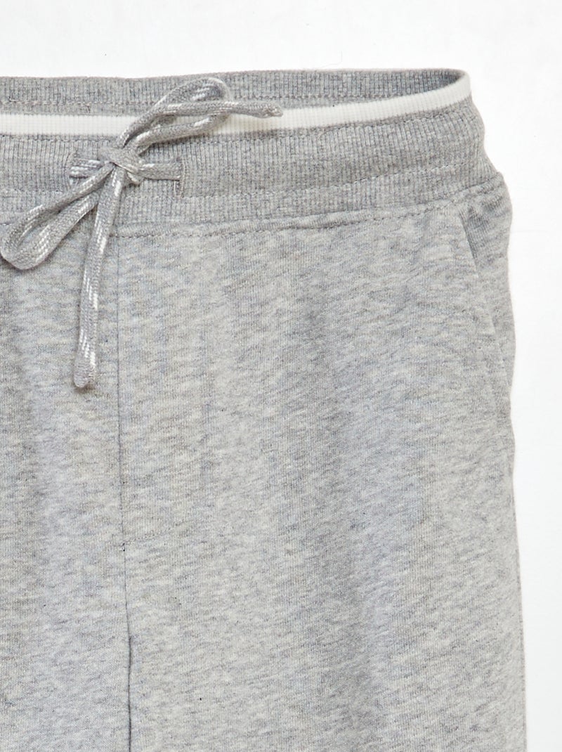 Pantalón de jogging de chándal ligero liso GRIS - Kiabi