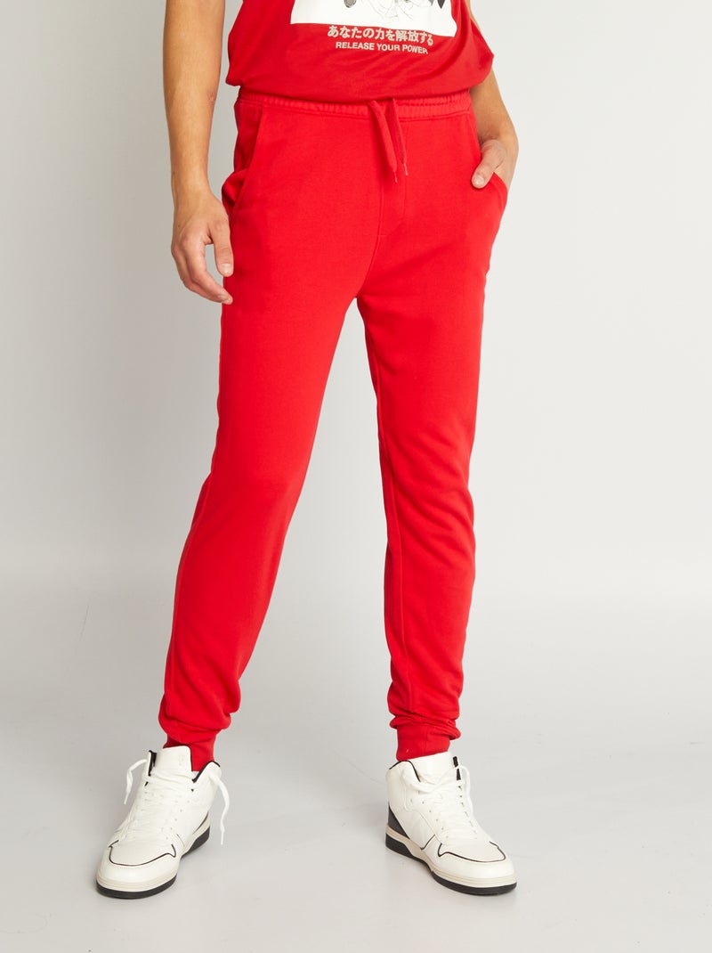 Pantalón de jogging de chándal ROJO - Kiabi