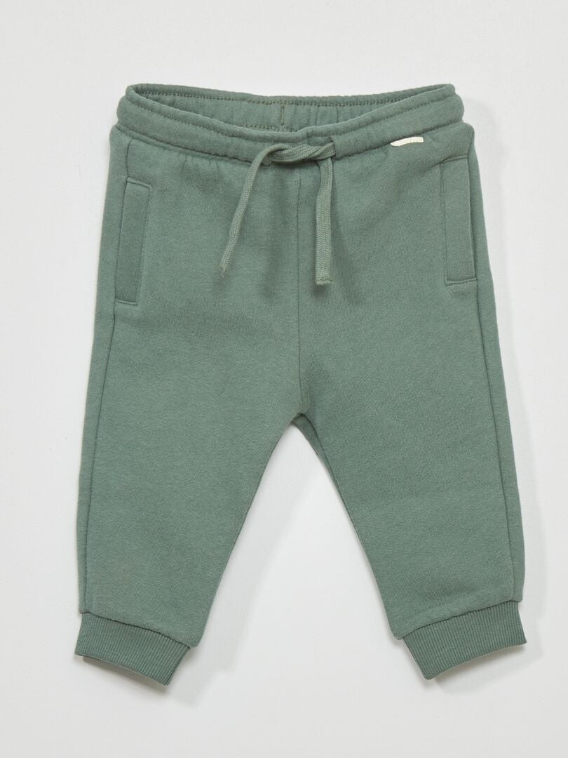 Pantalón de jogging de chándal verde gris - Kiabi