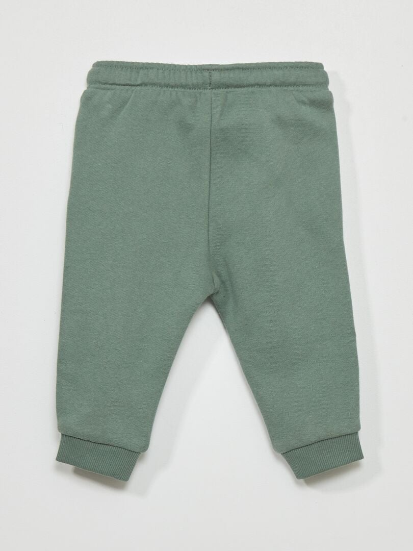 Pantalón de jogging de chándal verde gris - Kiabi