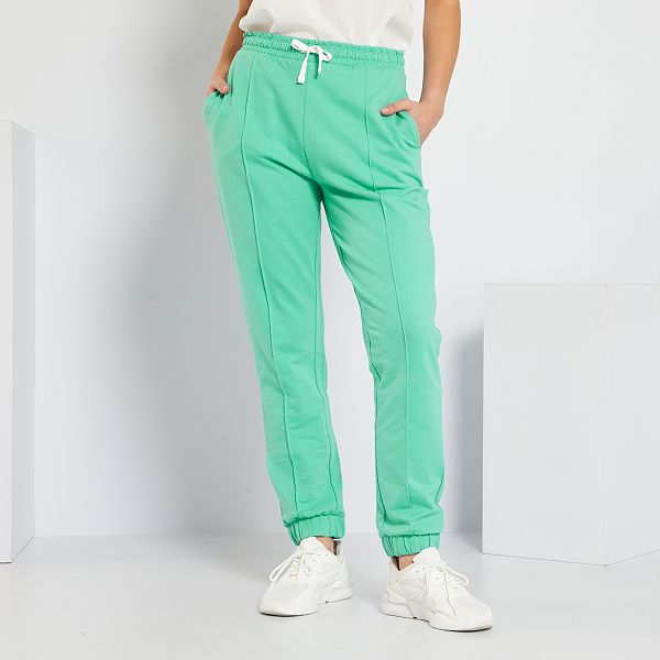Pantalón de jogging de felpa Mujer talla 34 a 48 - AZUL - Kiabi - 15,00€