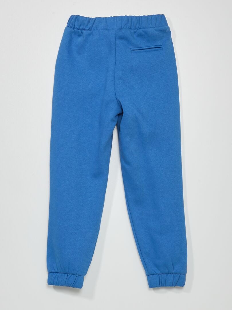 Pantalón de jogging de felpa azul zafiro - Kiabi