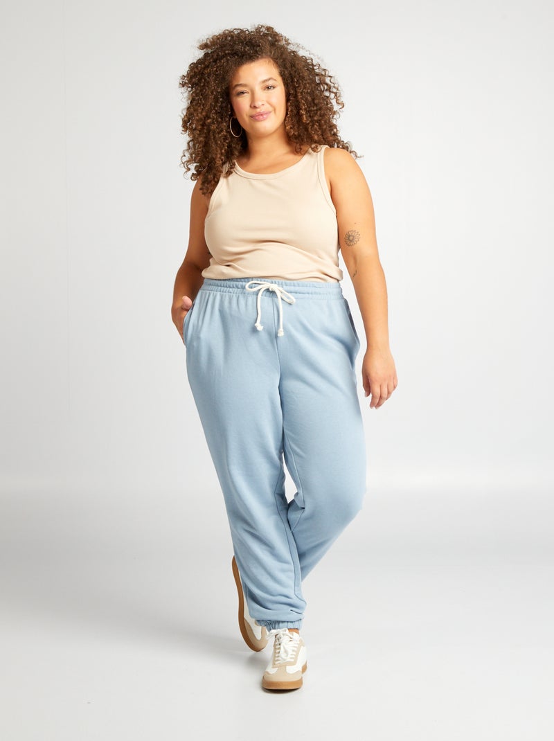 Pantalón de jogging de felpa AZUL - Kiabi