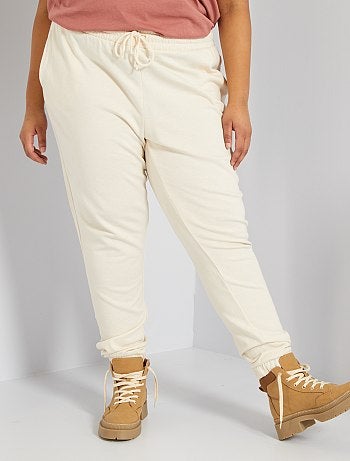 Pantalones jogger Mujer | blanco | Kiabi