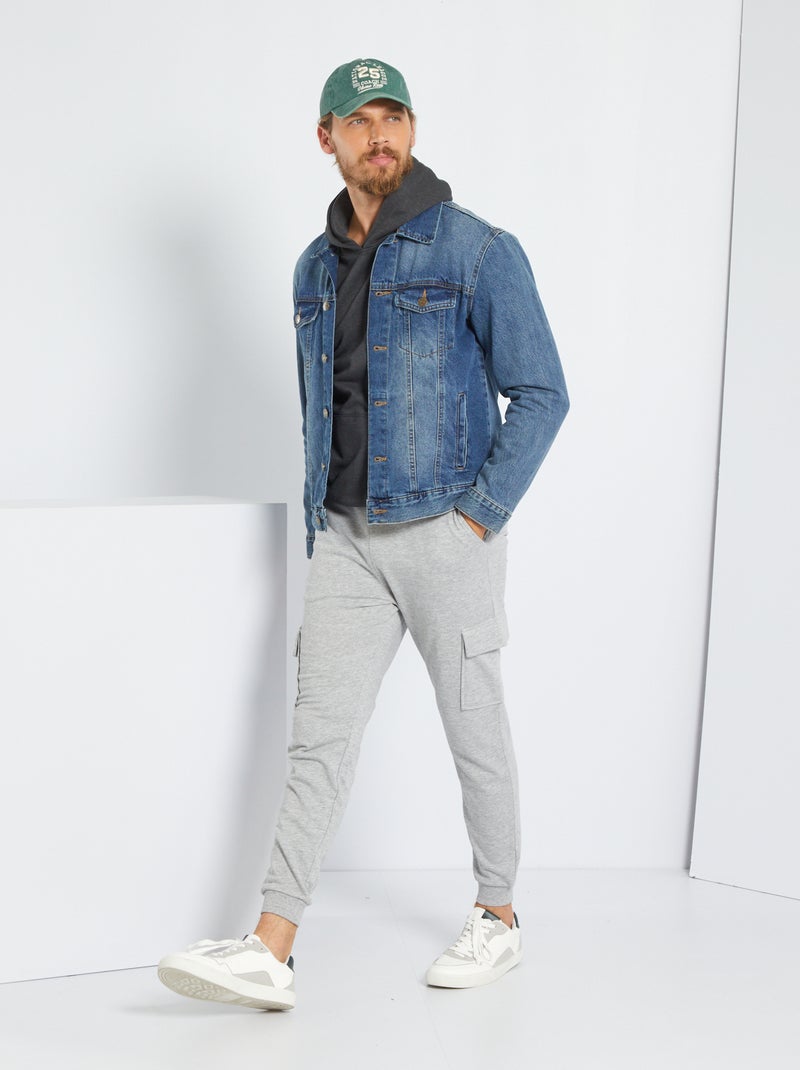 Pantalón de jogging de felpa GRIS - Kiabi