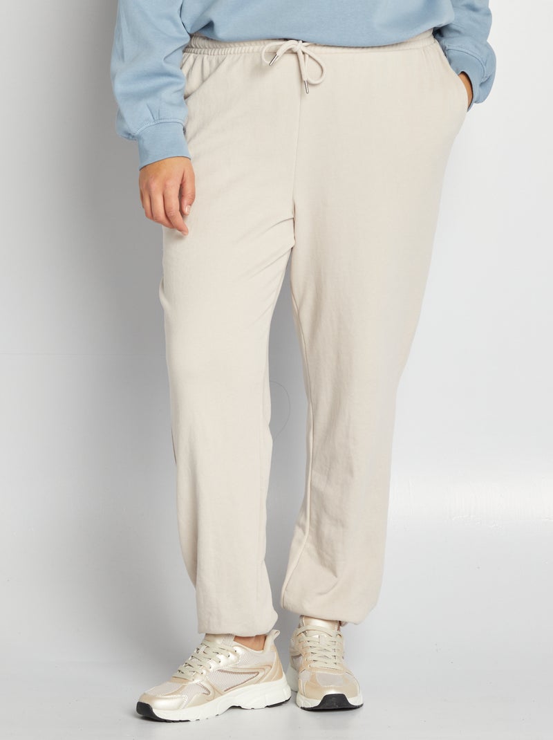 Pantalón de jogging de felpa GRIS - Kiabi