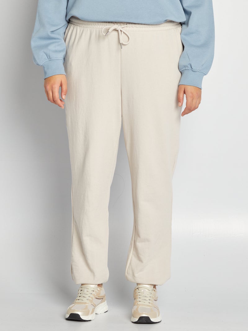 Pantalón de jogging de felpa GRIS - Kiabi