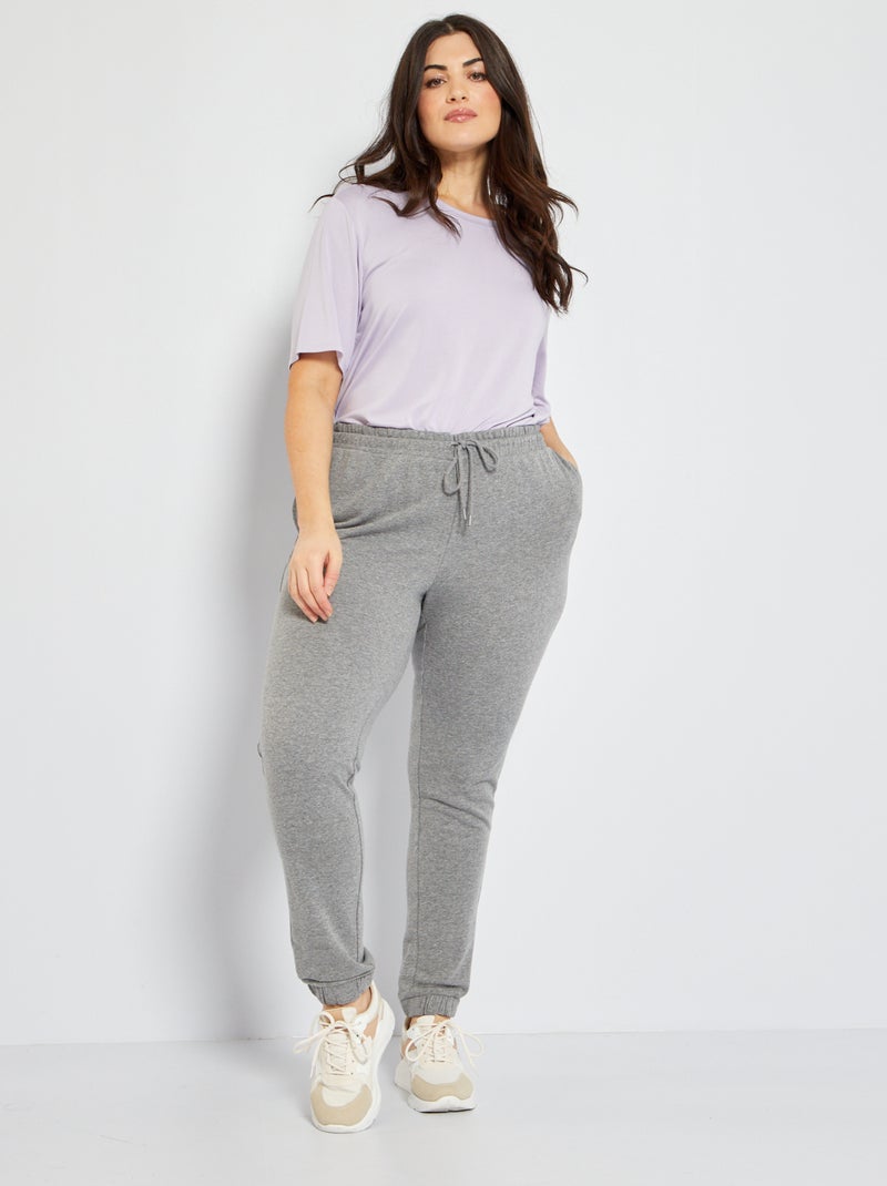 Pantalón de jogging de felpa GRIS - Kiabi