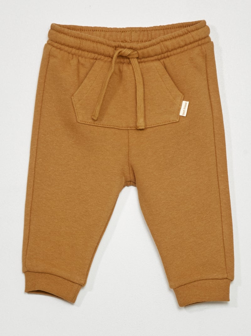 Pantalón de jogging de felpa MARRON - Kiabi