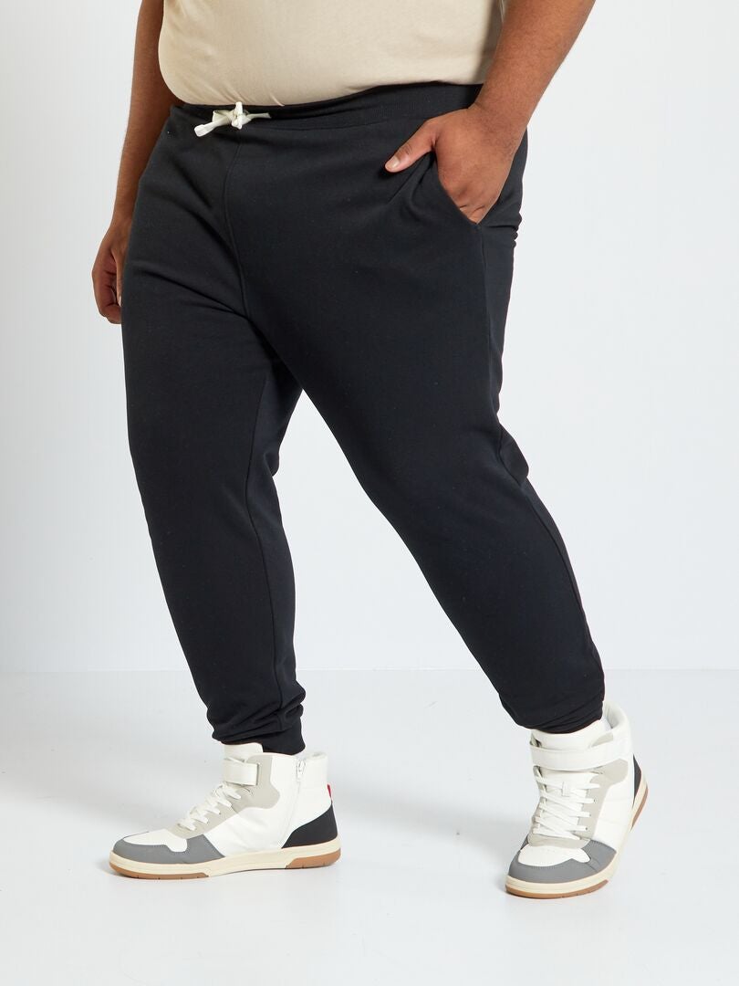 Pantalón de jogging de felpa Negro - Kiabi