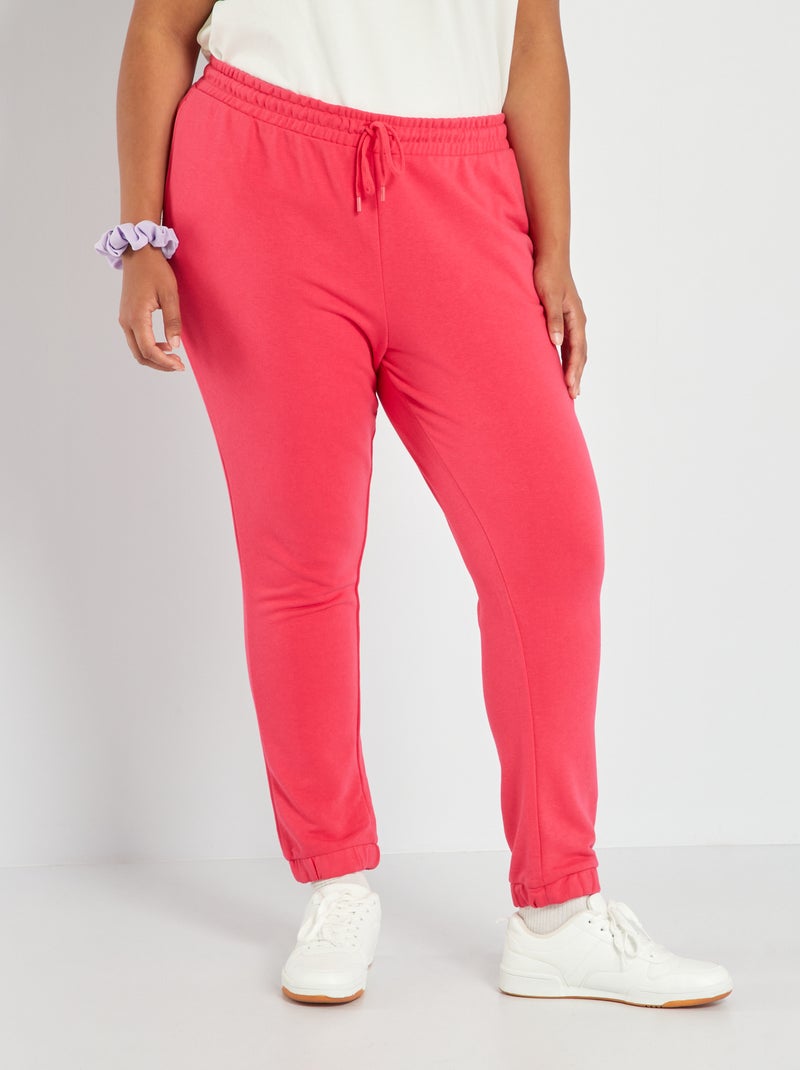 Pantalón de jogging de felpa Rosa - Kiabi