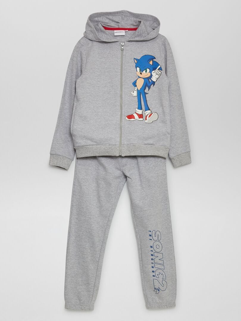 Pantalón de jogging de felpa 'Sonic' gris - Kiabi