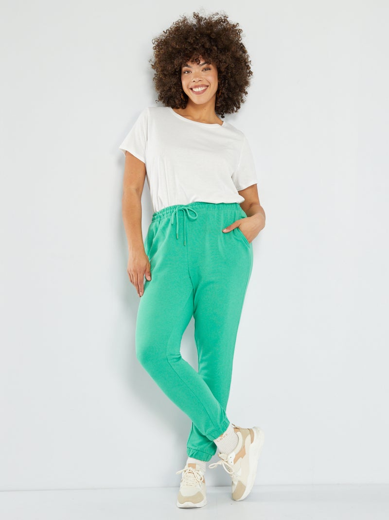 Pantalón de jogging de felpa VERDE - Kiabi