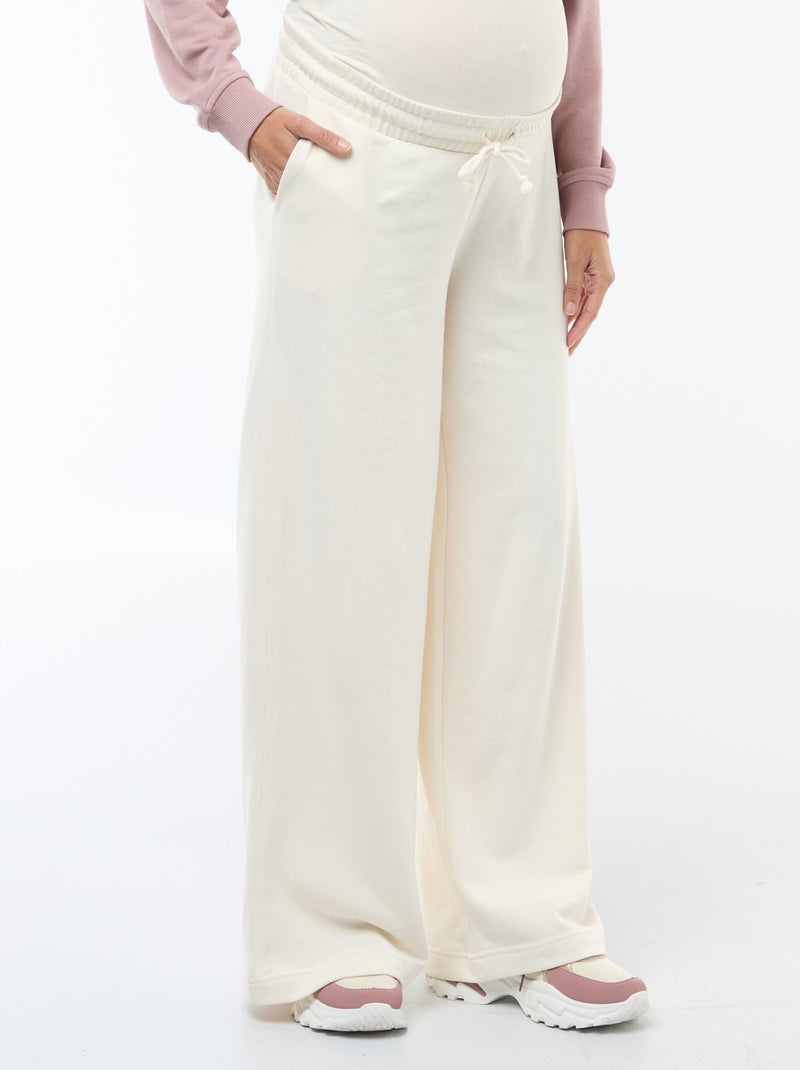 Pantalón de jogging de maternidad Blanco - Kiabi
