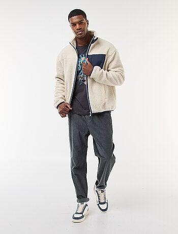 Pantalón de jogging de pana liso