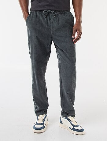 Pantalón de jogging de pana liso