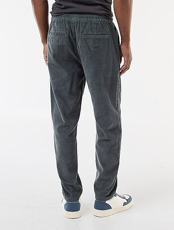 Pantalón de jogging de pana liso