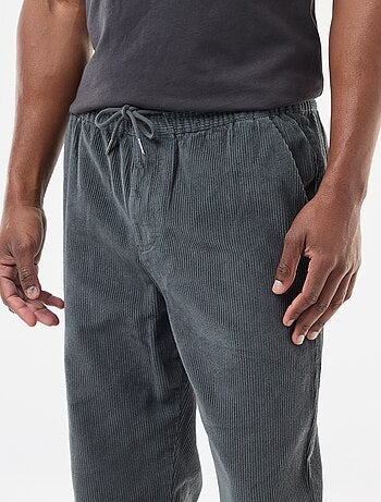Pantalón de jogging de pana liso