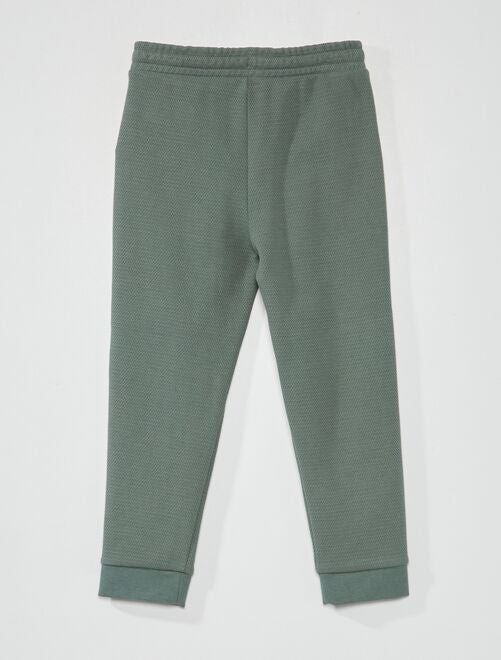 Pantalón de jogging de piqué de algodón - Corte más ajustado - Kiabi