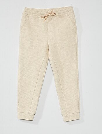 Pantalón de jogging de piqué de algodón - Corte más cómodo - Kiabi