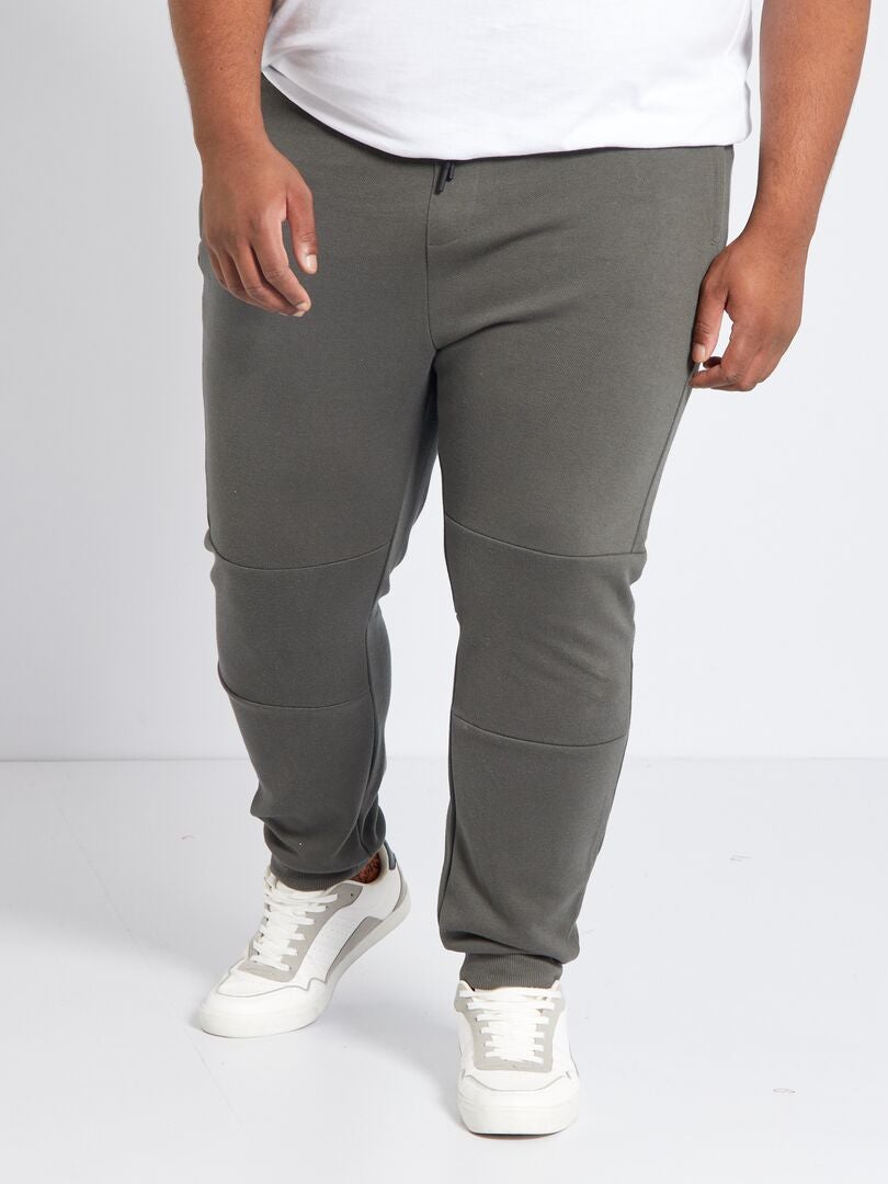 Pantalón de jogging de piqué de algodón KAKI - Kiabi