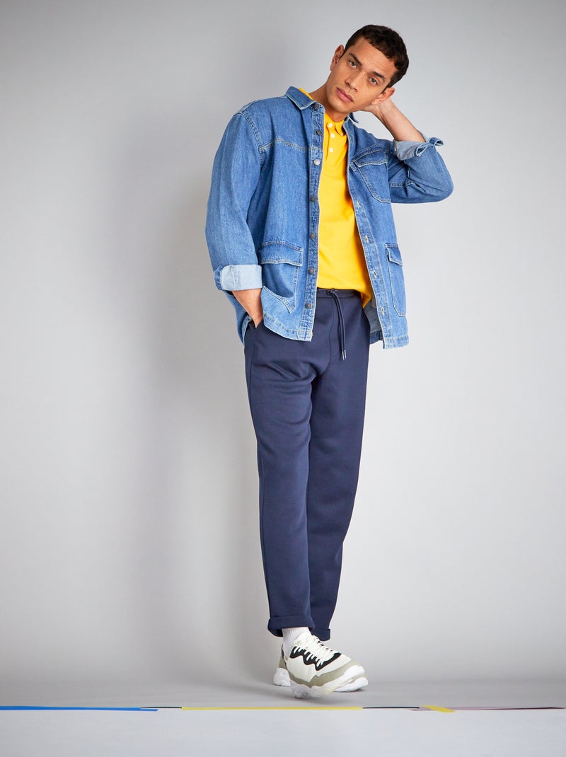 Pantalón de jogging de punto AZUL - Kiabi