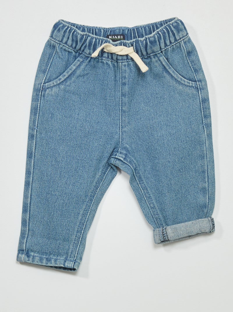 Pantalón de jogging de sarga AZUL - Kiabi