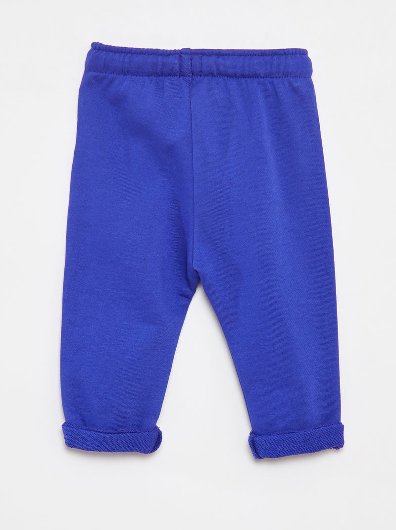 Pantalón de jogging de tejido de chándal Azul - Kiabi