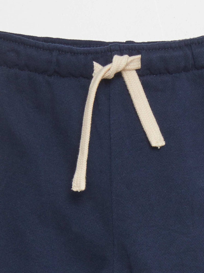 Pantalón de jogging de tejido de chándal Azul marino - Kiabi