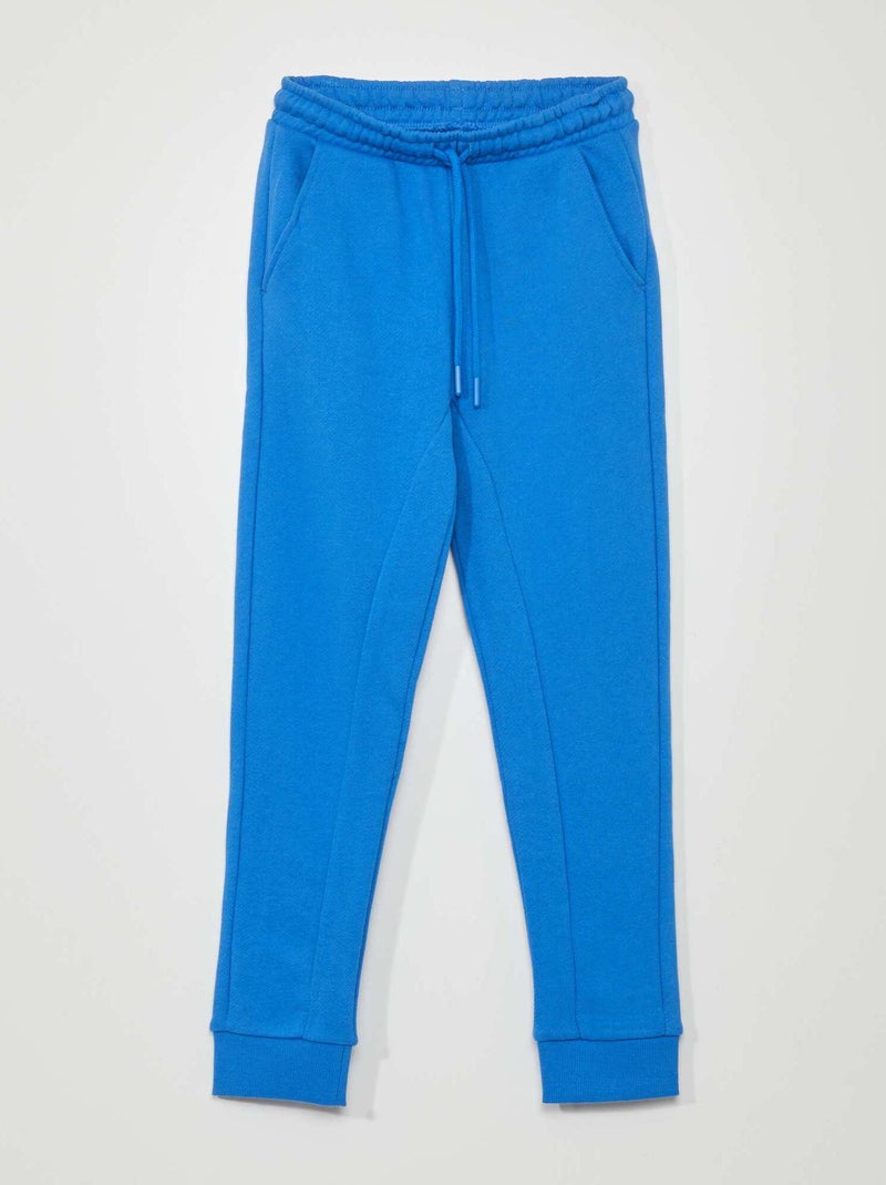 Pantalón de jogging de tejido de chándal con costuras AZUL - Kiabi