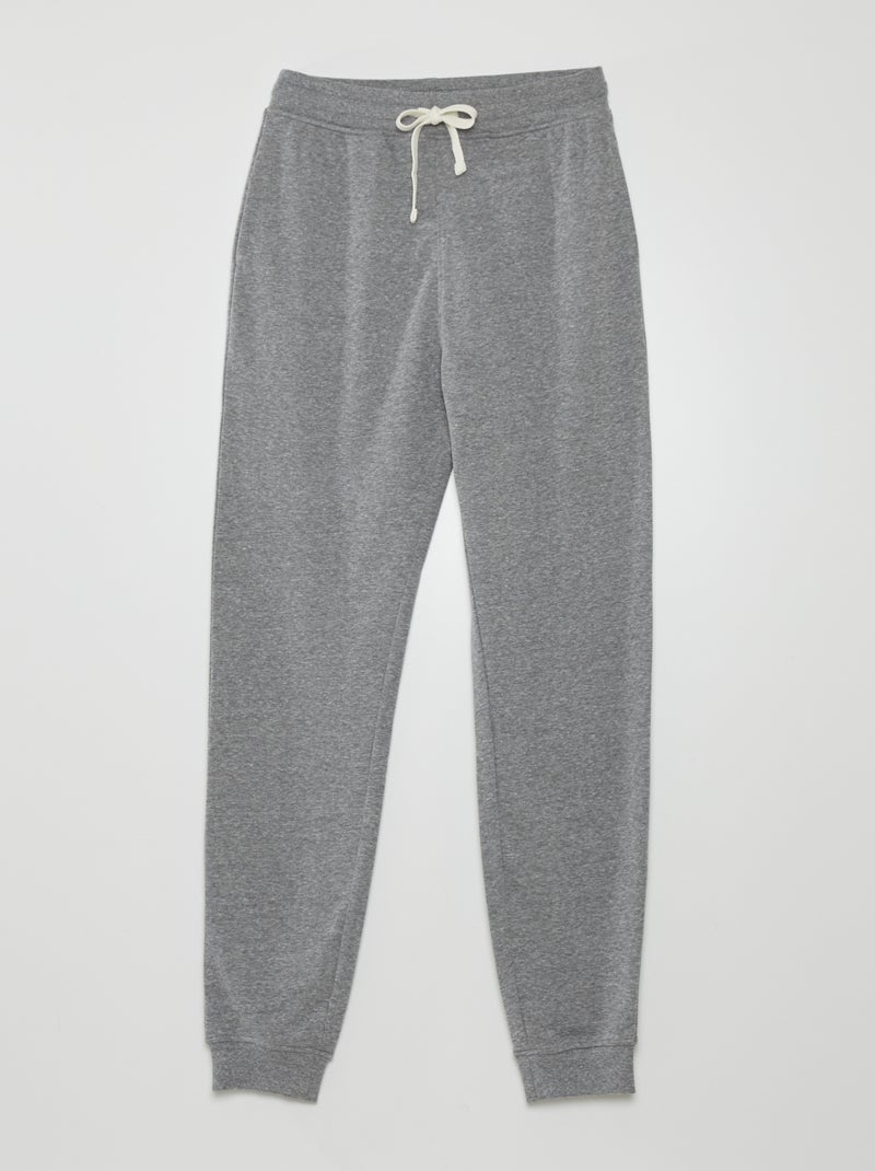 Pantalón de jogging de tejido de chándal GRIS - Kiabi