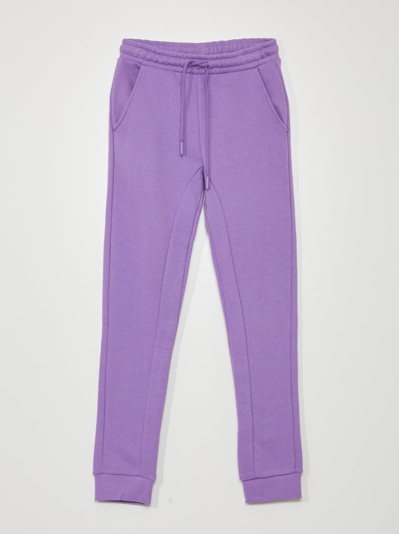 Pantalón de jogging de tejido de chándal PURPURA - Kiabi