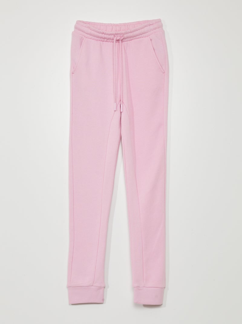 Pantalón de jogging de tejido de chándal ROSA - Kiabi