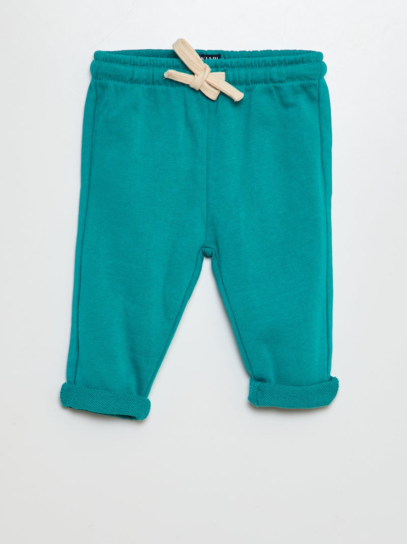 Pantalón de jogging de tejido de chándal VERDE - Kiabi