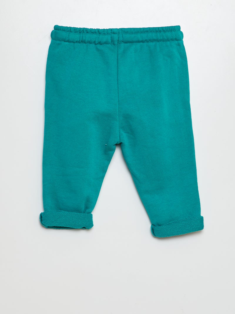 Pantalón de jogging de tejido de chándal VERDE - Kiabi